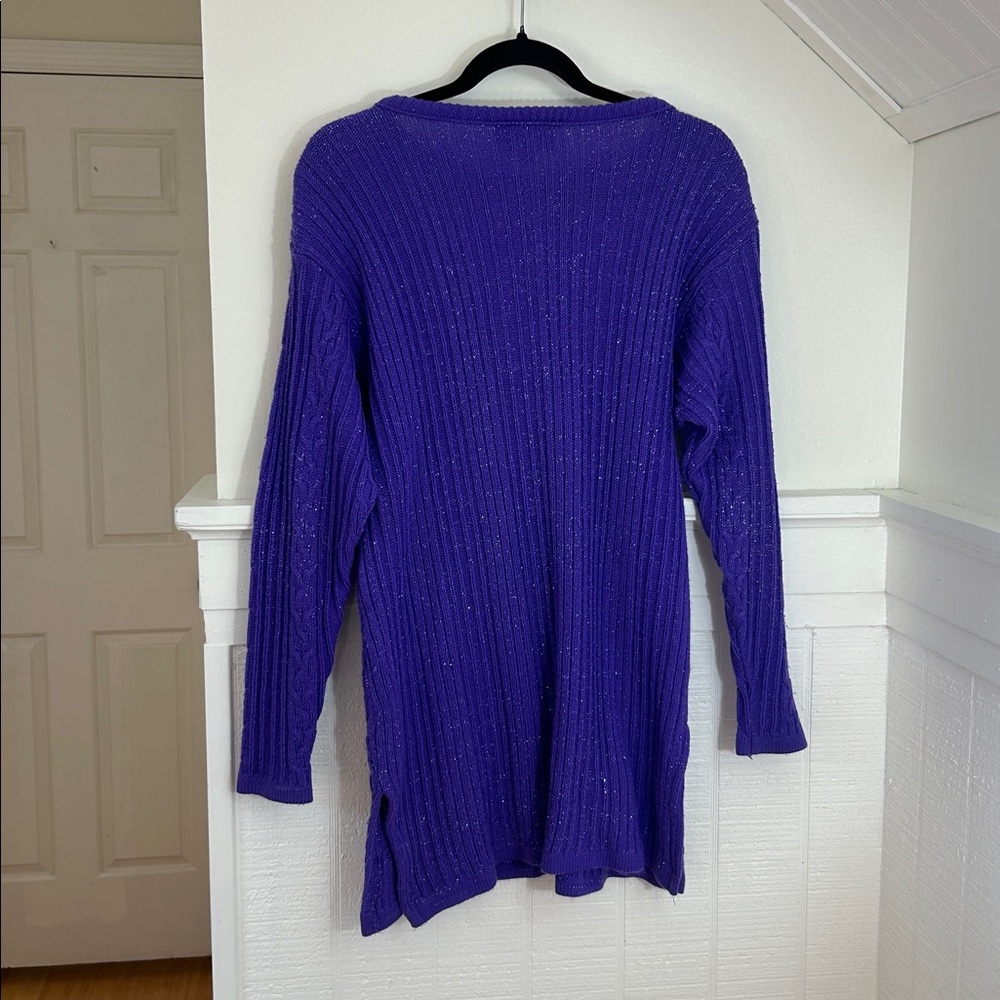 Diane Von Furstenberg Vintage Color Authority Purple
Sparkle Sweater small/med - Picture 5 of 7